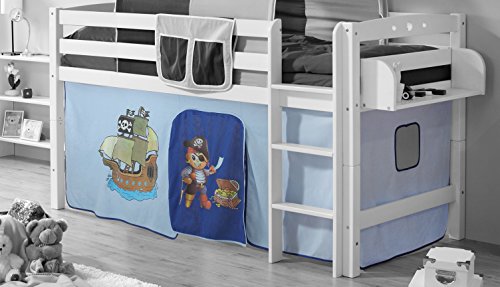 Preisvergleich Produktbild TiCAA Motiv Vorhangstoffe für Hochbetten