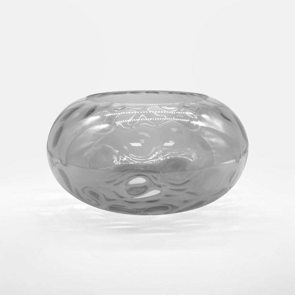 Pantalla de vidrio martillado ahumado de repuesto para luces colgantes E26, candelabros, lámparas de pie de escritorio de mesa y apliques de pared, pantalla gris de 11 pulgadas para luz de 9