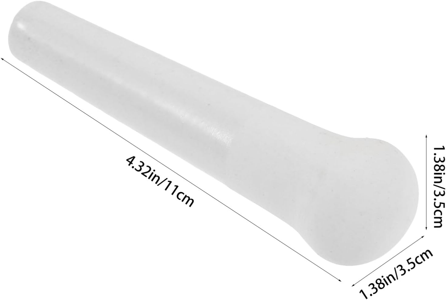 Ergonomic Garlic Ceramic Pestle Manual Grinding Stick Multi-use