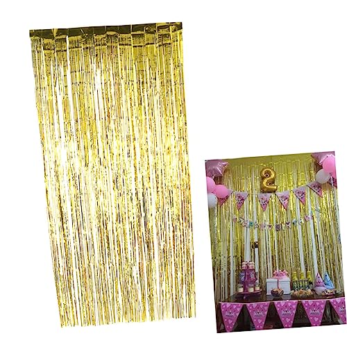 Gatuida Enfeites De Discoteca 6 Peças Cortinas Decorativas Cortina De Ouropel Cortinas De Brilho Cor