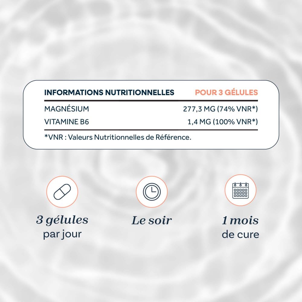 Cure de 3 mois Magnésium Bisglycinate Pharmagnesia® + vitamine B6 | Réduction de la Fatigue & du Stress | Fonction Musculaire et Nerveuse