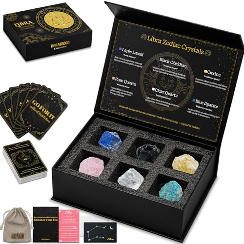 DAILYMOON 12 Zodiac Signs Crystals Gift...