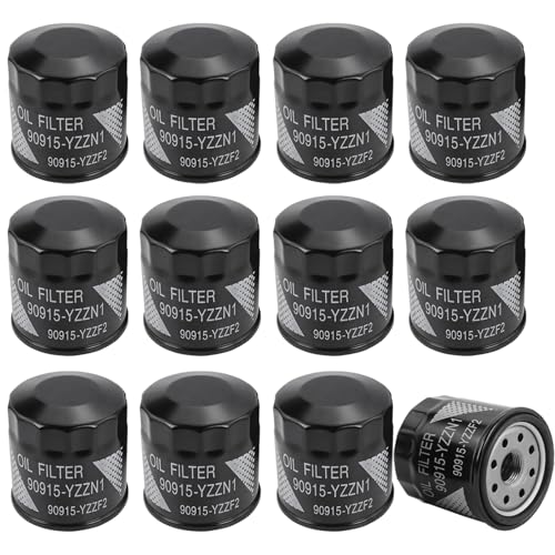 Kefly 90915-YZZF2 Engine Oil Filters 90915-YZZN1 Fits for Toyota RAV4 Camry Corolla Prius Highlander Avalon Lexus Replaces 90915-10009 90915-YZZE1 (12-Pack)
