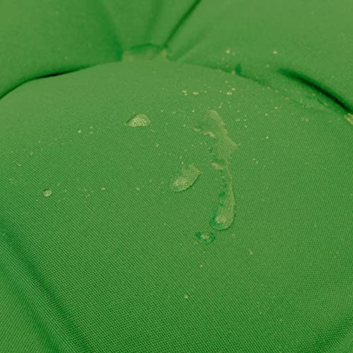 Image of QILLOWAY Outdoor Patio Cushions Set of 3, Wicker Furniture Cushions with Ties, Waterproof Loveseat & Seat Cushions for Patio Bench, Porch Chair, Outdoor Replacement Cushions, Green