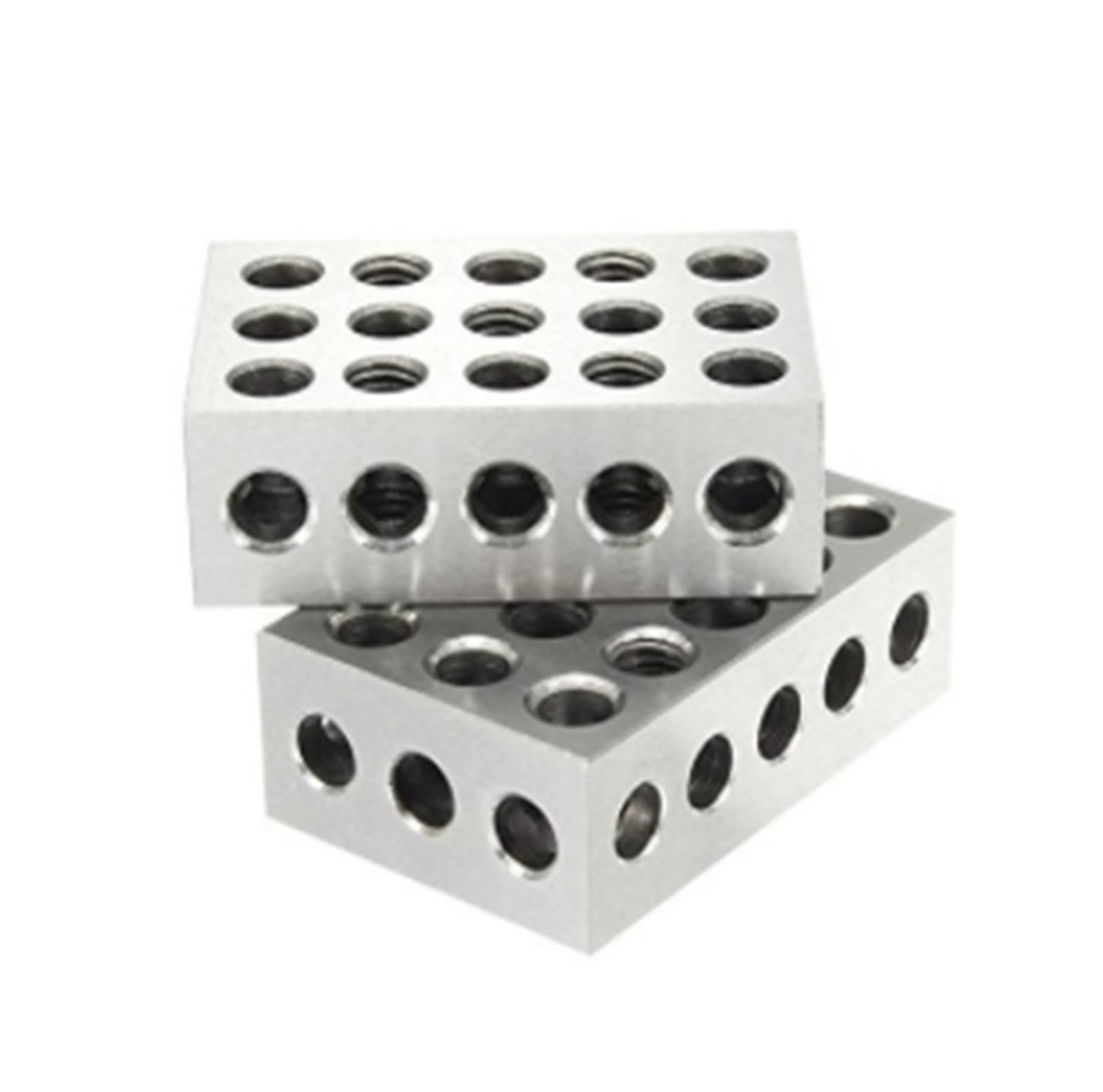 2 szt./zestaw 25-50-75mm Hartowane bloki stalowe 0,005" Precyzyjnie dopasowane narzędzie do frezowania Machinist 123 23 otwory 1-2-3" Wskaźnik bloku dla maszynistów i metalurgów(1-2-3 inch no wrench)