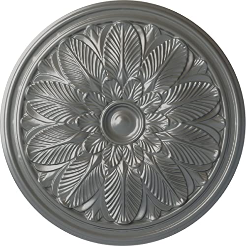 Image of Ekena Millwork CM22BOSLS Ceiling Medallion, Silver