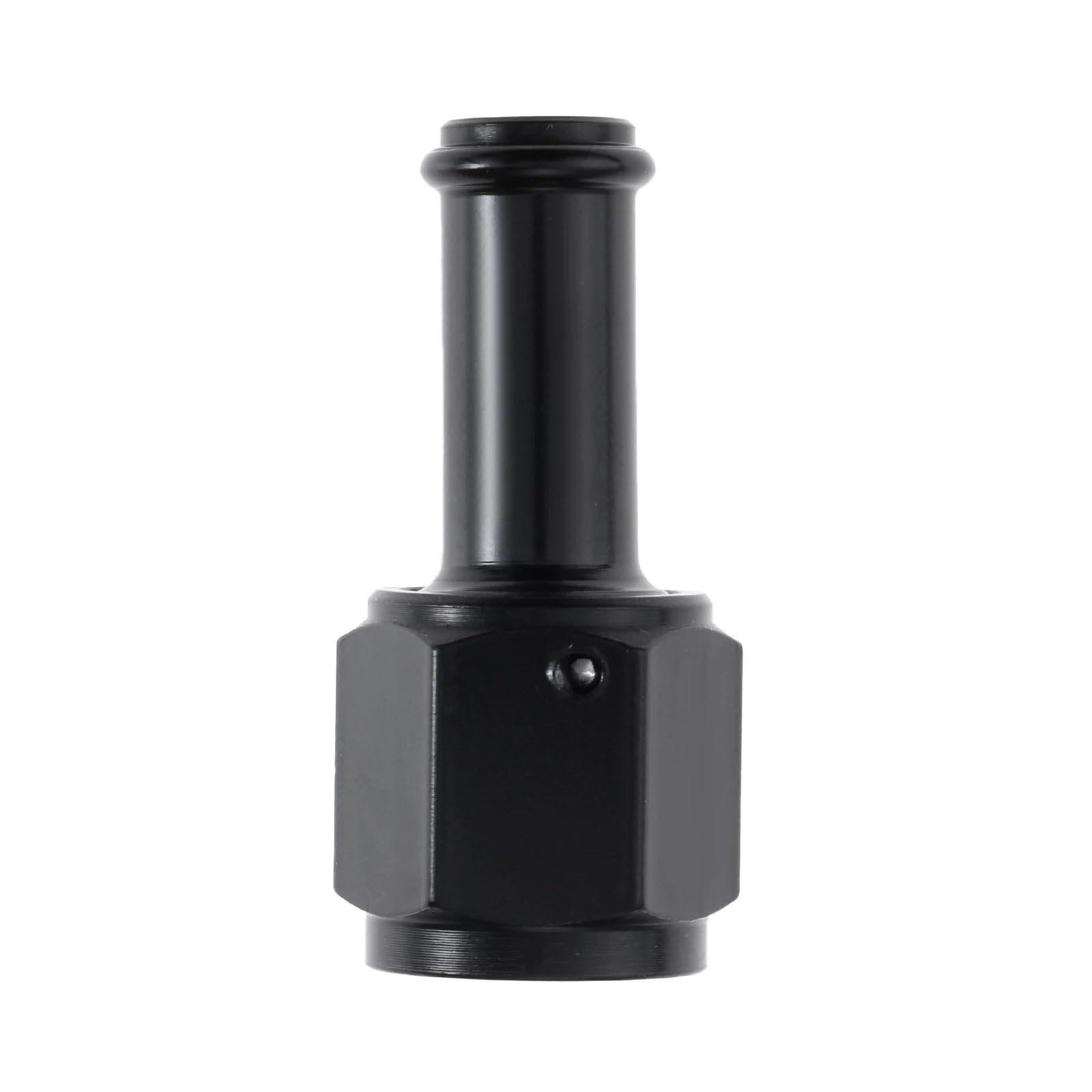 1Pc Female Barb Hose Fitting Adapters Straight Swivel Aluminum Anodized Black for Automotive Fuel Oil Lines(AN6 3-8)