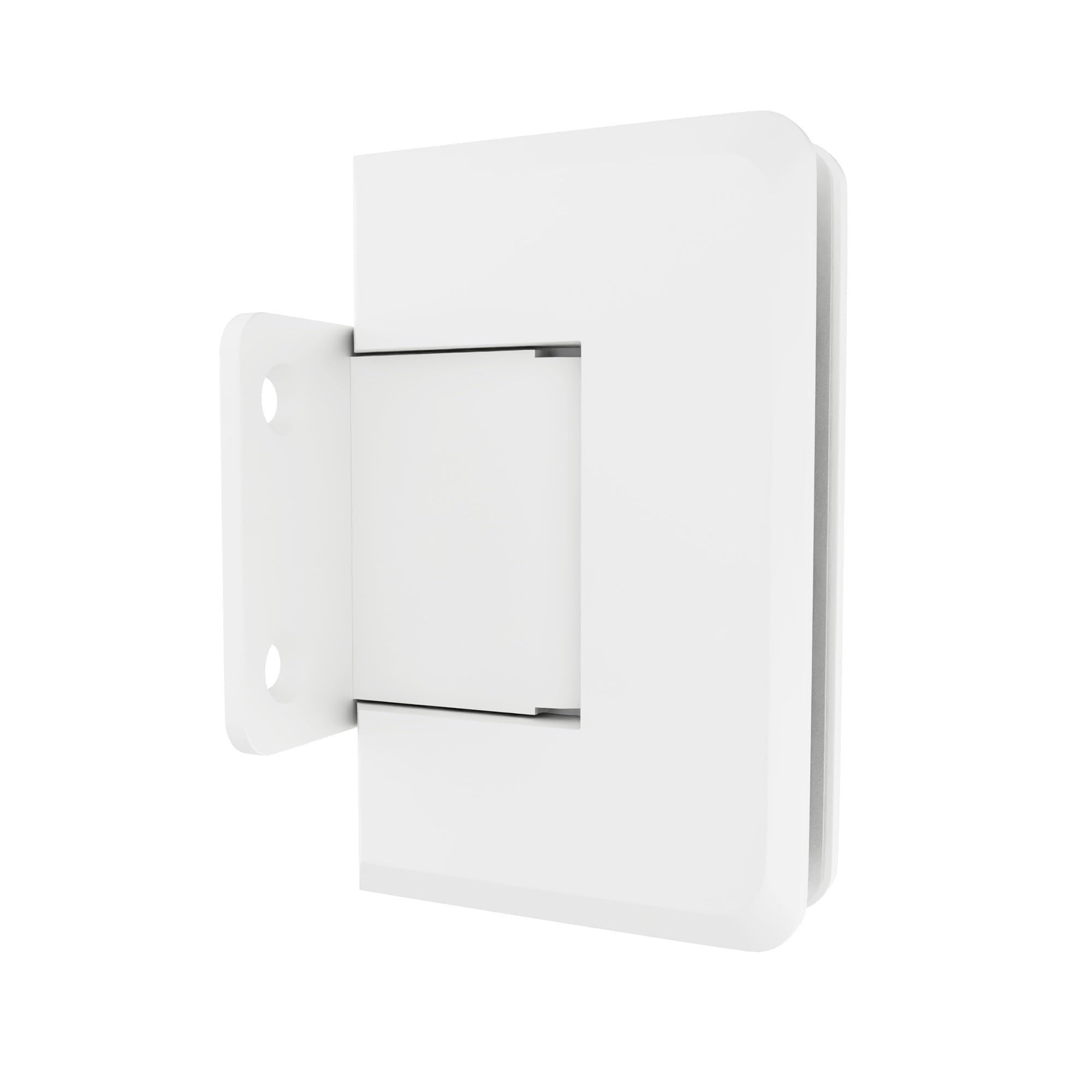 Bisagra para puerta de ducha Brixwell blanca contra desalineación de mamparas de cristal