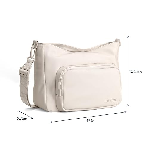 Miniatura 8 de Itzy Ritzy Belong Cargo Caddy - Se fija al cochecito o vagón también incluye correa de hombrocruzada (crema)