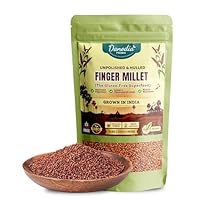 Danodia Foods Ragi (Fingerhirse) Vollkorn, 450 g – Unpoliert, Glutenfrei, Reich an Eisen, Calcium, Ballaststoffen & Protein, Non-GMO, Pflanzlich, Low GI, Schnelle Zubereitung, Wiederverschließbar