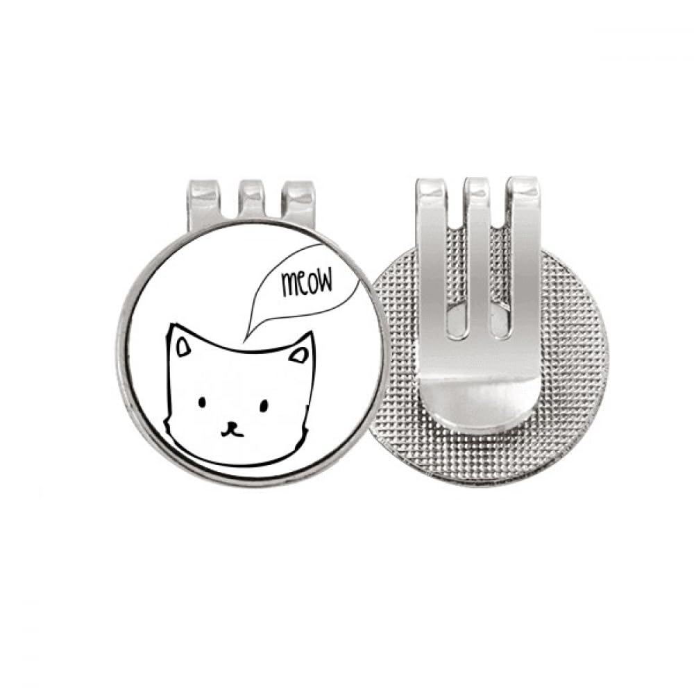 Marqueur de balle de golf magnétique émail pince chapeau accessoire de golf chat
