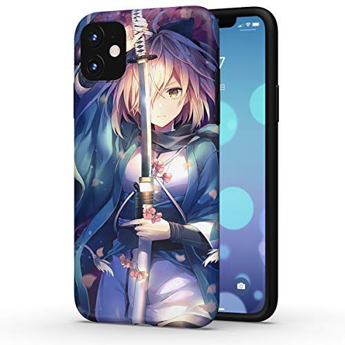 THE DREAMY LIFT iphone 11 ケース カバー アニメ 漫画 20個模様 二頭身 FGO Fate/Grand Order fate stay night 綺麗 萌え ゲーム グッズ スマホ アイフォンケース シェル ストラップ おしゃれ IMD TPU かわいい フィギュア ソフト 耐衝撃 レンズ保護 脱着簡単 指紋防止 スリム 軽量 傷防止 (iphone 11, 沖田)