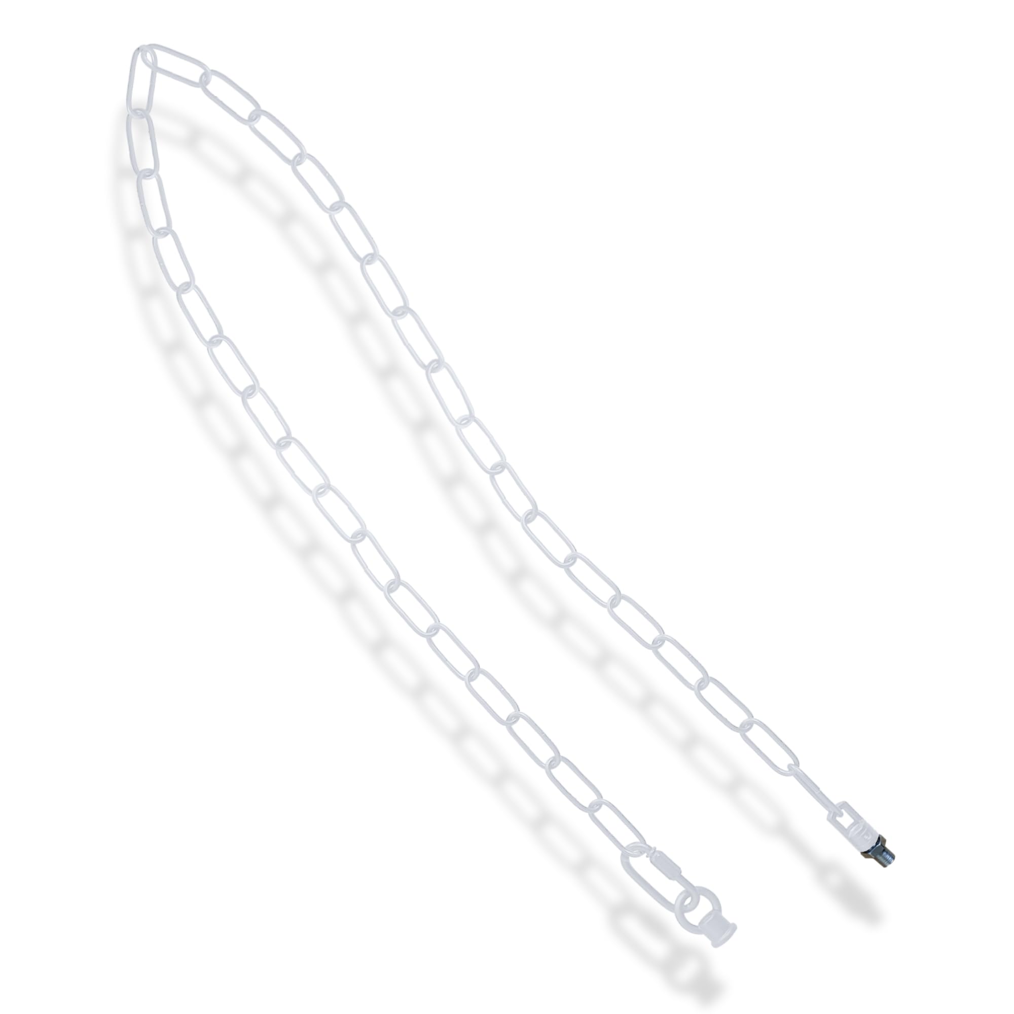 DC VOLTAGE Light Chain Pendant Light Fixture Chain, Vintage Lighting Hanging Chain for Lighting Ceiling Lights, Pendant Lights, Lamp fixtures, Chandeliers, for Light Weight. (White, Style2 (90CM))
