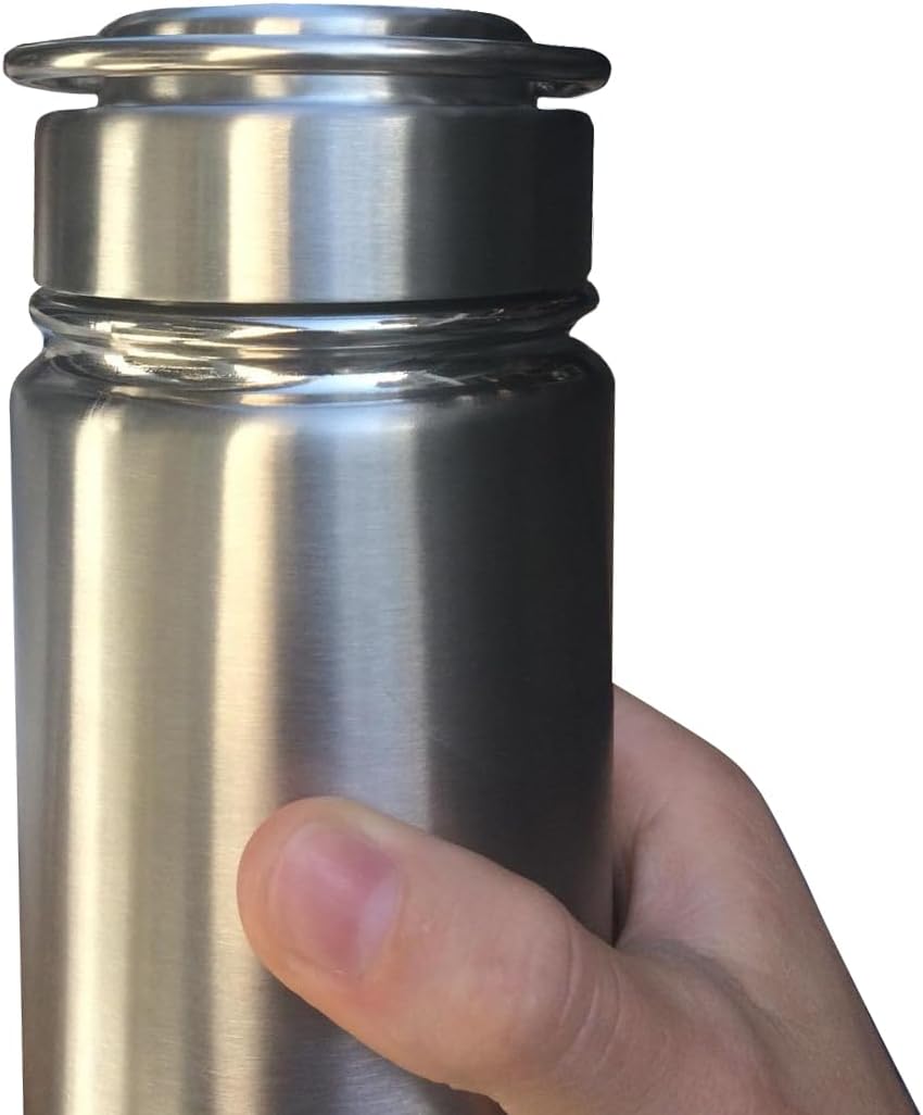 2pcs Stainless Steel Cap Lid Top with Flip Up Carry Handle for Hydro Flask Type Wide Mouth Bottles (Set of 2, Diameter 2.2") - Image 3