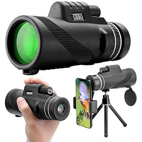 40X60 Monocular Telescope, High Definition Monocular for Adults and Kids with Smartphone Holder & Tripod, Monocular with High Power Prism and Dual Focus Scope for Bird Watching, Camping, Hiking Cover