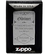 geschenke-fabrik.de Feuerzeug mit Gravur - personalisiert optional mit Geschenkset - Geschenk für...