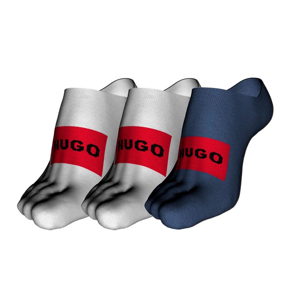 HUGO Herren 3p Lc Label CC 10251178 01 Invisible_Socks