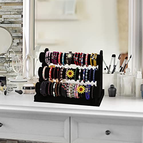 Soporte de Pulsera Terciopelo Negro 3 Niveles 51Fg3BXDn2L. SL1000