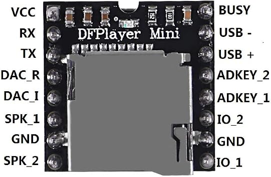 5PCS YX5200 DFPlayer Mini MP3 Player Audio Module MP3 Voice Decode Board Supporting TF Card U-Disk IO/Serial Port/AD for Arduino
