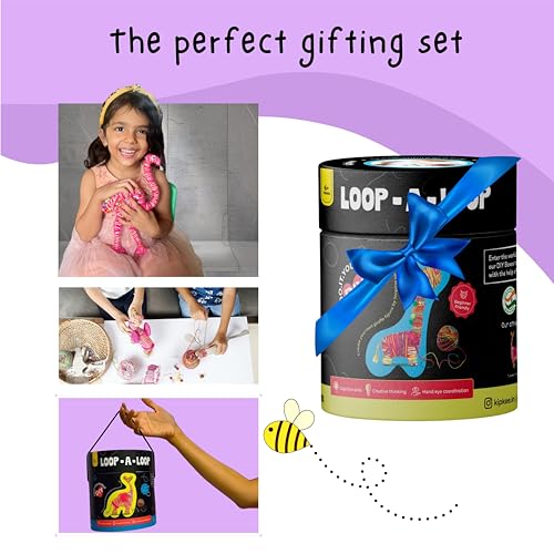 Kipkee Loop-a-Loop Animals Art and Craft Kit | Create Beautiful Giraffe Toy | Craft kit for Kids | Best Gift for Girls & Boys Age 6, 7, 8, 9,10, 11, 12 Years, The Giraffe - Image 6