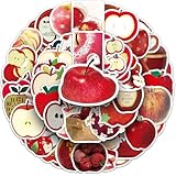 りんご 林檎 アップル 果実 農家 スーパー 八百屋 青果店 フルーツショップ 果物屋 ミニサイズ シール ステッカー (50枚Y1)