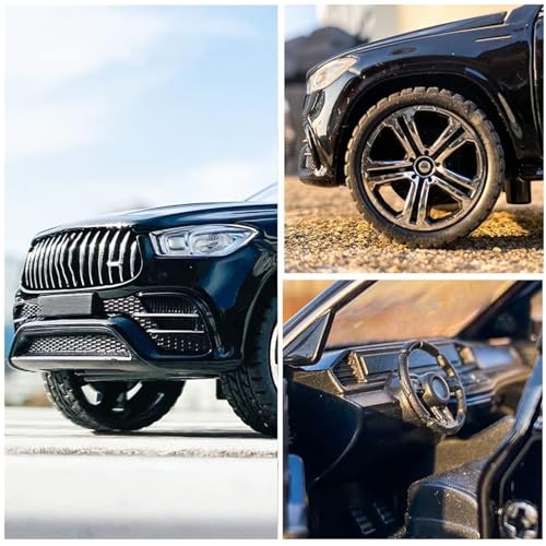 Image of 1:32 Mer-cedes AMG GLE63 S Scale Model Car - Exclusive Alloy Metal Pull Back Die Cast Car Toy with Openable Doors, Light & Music - Best Gifts for Kids【Colors as Per Stock】