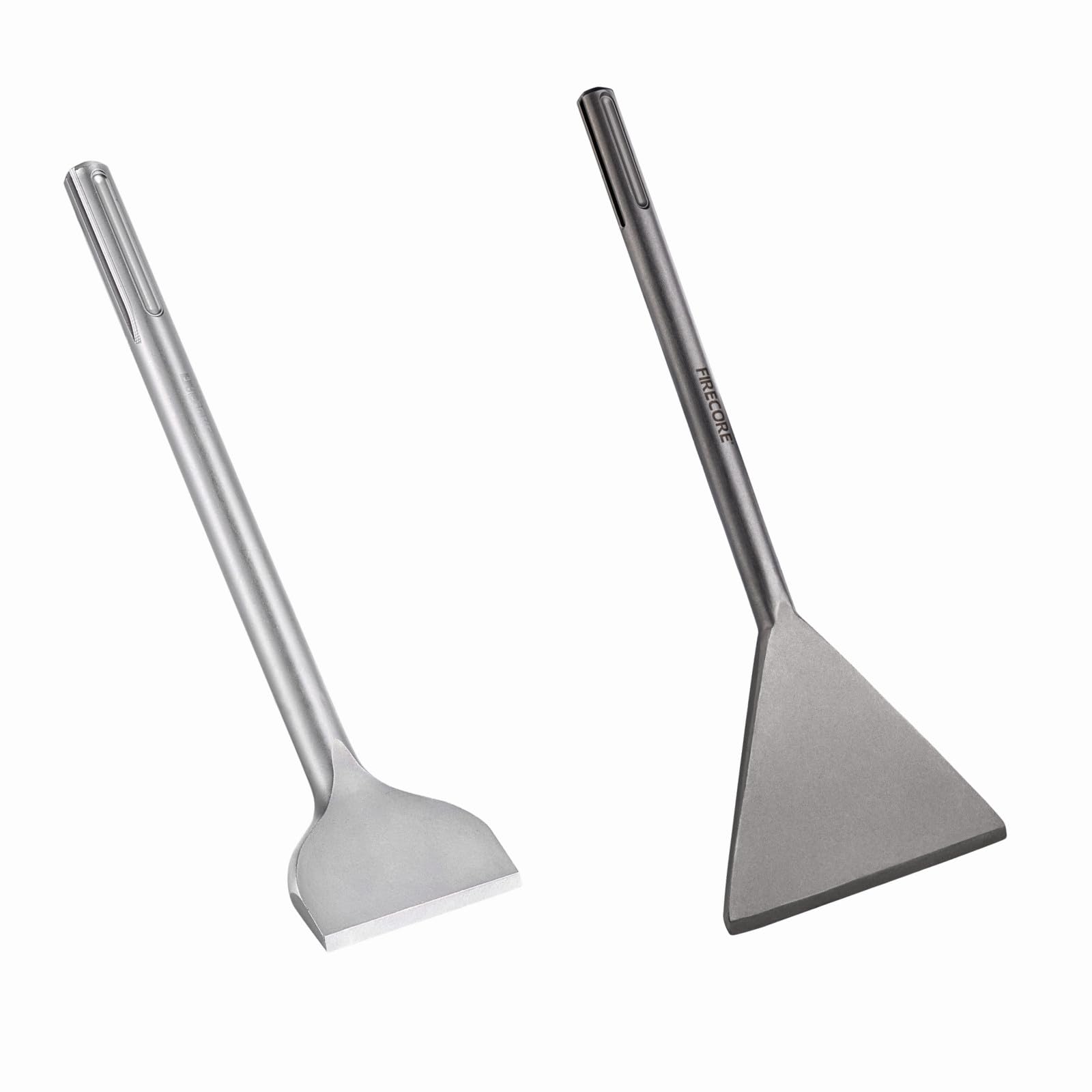 Firecore FS18313 SDS-MAX Scaling Chisel 3-In Wide Curved Tile Chisel for Concrete Tile Removal(3.2" X 12"), SDS Max Chisel 6 Inch by 16 Inch Tile Removal Bits for SDS Max Hammer Drill Tool Attachment