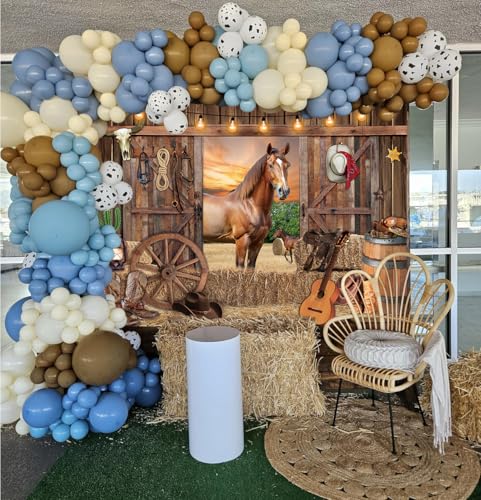 Fondo fotográfico vaquero rústico 7x5FT miniatura 5