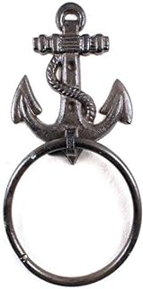 Cast Iron Anchor Towel Holder 8.5 Inch - Anchor Decoration - Metal Wall Art