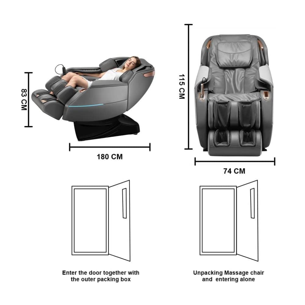 Indobest Super Zest 4D Massage Chair | Full Body Massager with 80 Air Bags, Bluetooth Speaker, Voice Command, Remote Control Indobest Super Zest 4D Massage Chair | Full Body Massager with 80 Air Bags, Bluetooth Speaker, Voice Command, Remote Control