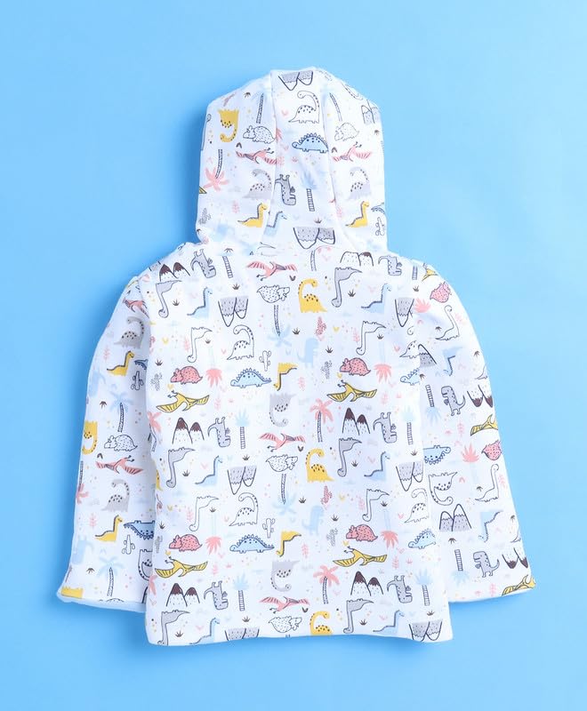 BUMZEE Sky Blue & White Baby Boys Full Sleeves Cotton Reversible Padded Jacket Age - 0-6 Months (Peb9961B-sbl.wht) 2