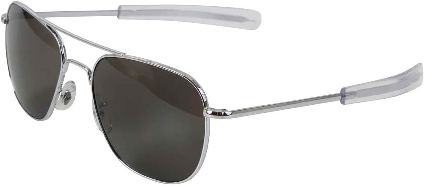 American Optics Chrome GI 57mm Air Force Pilots Sunglasses