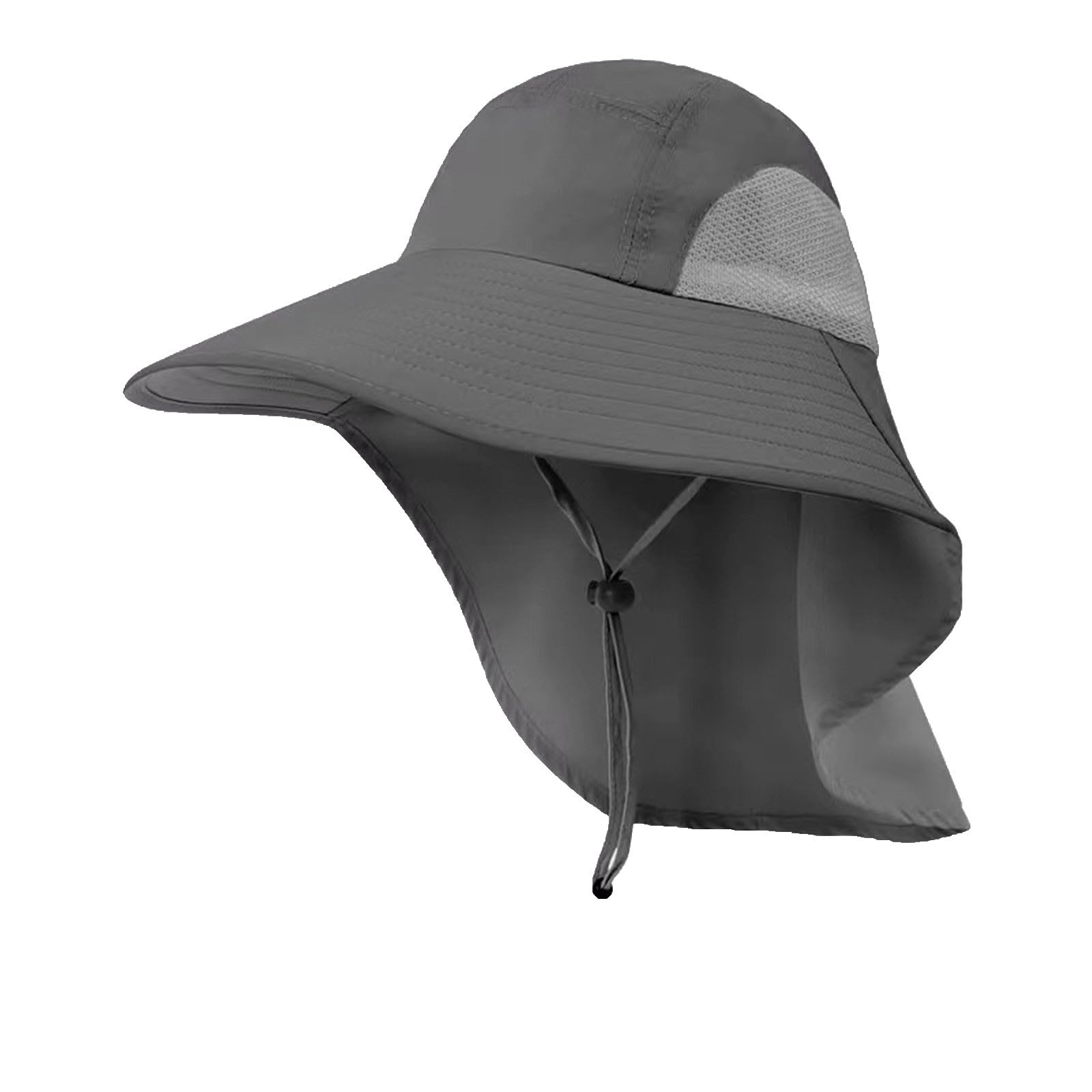 Gorra con Protector Cuello-Nuca UPF 50+,Básico Liso Sombrero de Sol de ala Ancha Unisex Resistente al Agua, Gorras y Sombreros Protección UV, Sombrero de Pesca Y Trekking