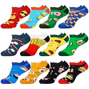 Belloxis Sneaker Socken Herren 43-46 - Bunte Kurze Socken Herren Gute Laune