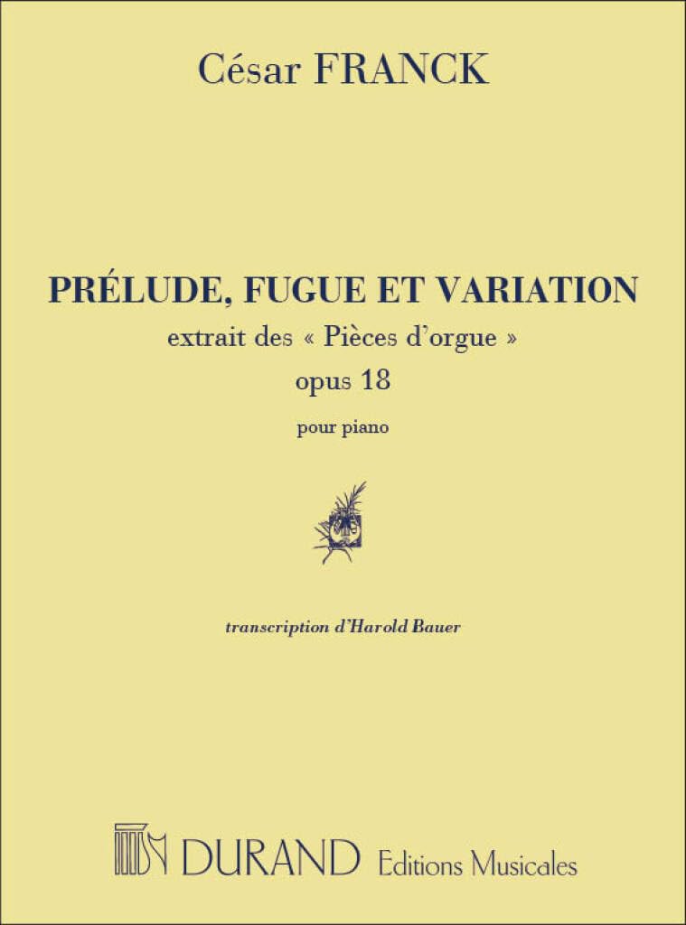 Prelude-Fugue & Variation Op.18 . Piano Solo.