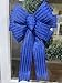 Sparkly Blue Patriotic Bow, Summer Bow for Wreath, Swag or Lantern, Summer Bow Decor 10 x 16, Patriotic 4th of July Memorial Day Veterans Day Memorial