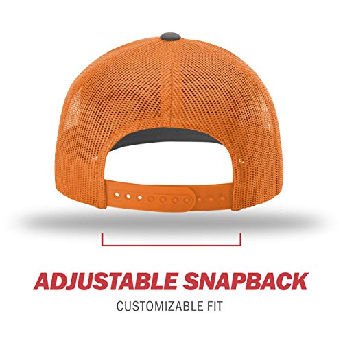 Image of Richardson 112P Patterned Snapback Trucker Hat - Custom Leather Patch Hat | No Minimals | Volume Tiered Pricing