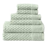 100% Cotton Bath Towels, Luxury 6 Piece Set - 2 Bath Towels, 2 Hand Towels and 2 Washcloths....