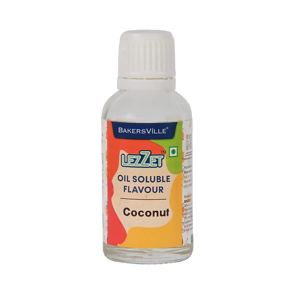 Lezzet Premium Concentrated Oil Soluble Flavour Essence ( Coconut ) for Chocolate, Cake Making, Candy, Cookies, Ice Creams, Desserts | Water & Oil Soluble | Sugar-Free | 30ml (B09TP9CJ7H) Amazon Price History, Amazon Price Tracker
