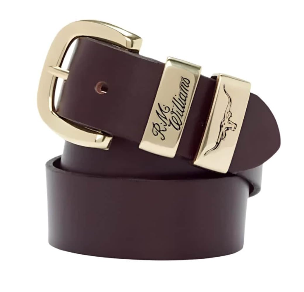 R.m. Williams Men's Chestnut/Gold Rm Williams Drover Belt 36