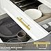 Estmoon 30 Pack Brushed Brass Cabinet Handles Gold 3 Inch Hole Center Cabinet Pulls Stainless Steel Drawer Handles Kitchen Cabinet Hardware Pulls for Cabinets and Drawers - 5