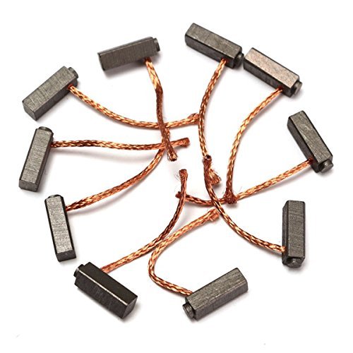 DIVISTAR Motor eléctrico con escobillas de carbón 10pcs, 5 mm x 6 mm x 14 mm Cover