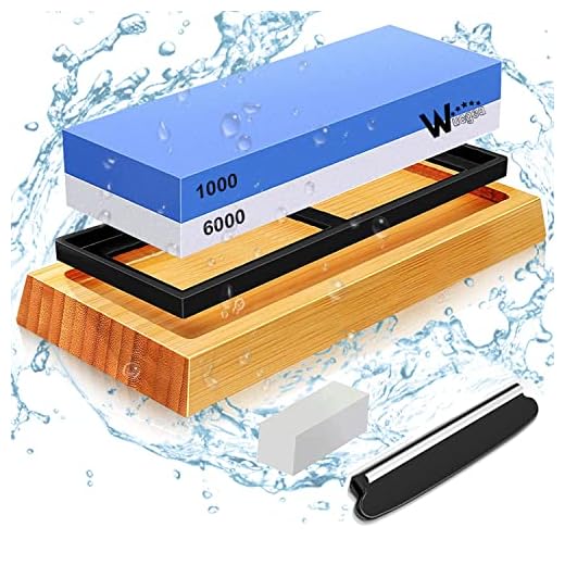Pietre per affilare coltelli - 5 in 1 Professionale cote Pietra affilacoltelli giapponese 1000/6000 Grana con Pietra Appiattita Base in Silicone Antiscivolo Guida Angolare