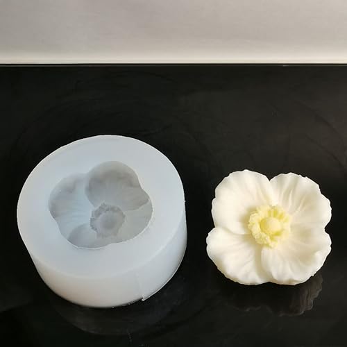 Miniatura 5 de Molde de silicona para velas de flores de amor de cuatro hojas, molde de jabón para fondant, pastel de chocolate, caramelo, molde para hornear,