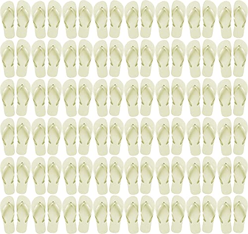 Image of Winterlace Bulk Flip Flops for Wedding Guests 48 Pairs Reception Slippers Destination Beach Pool Spa Sandals Wholesale Pack