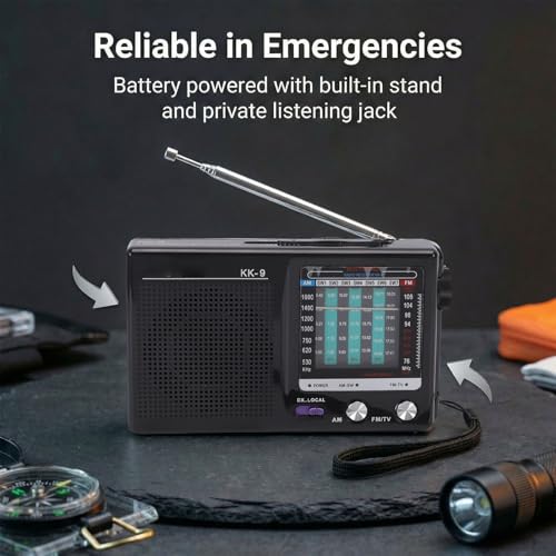Radio portátil AM FM SW ciciglow multibanda con jack para auriculares miniatura 3