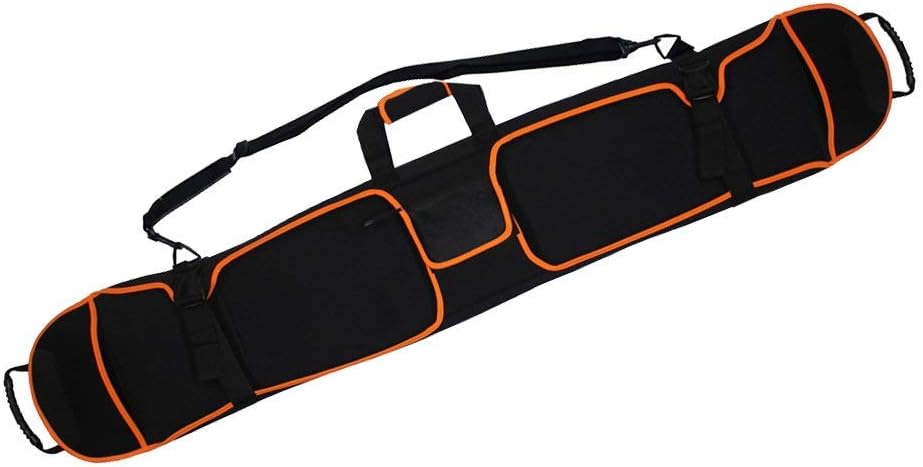 Stretchy Scratch-Proof Ski Snowboard Bag Shoulder Bag Carry Bag Protector Sack 155cm Black One Shoulder