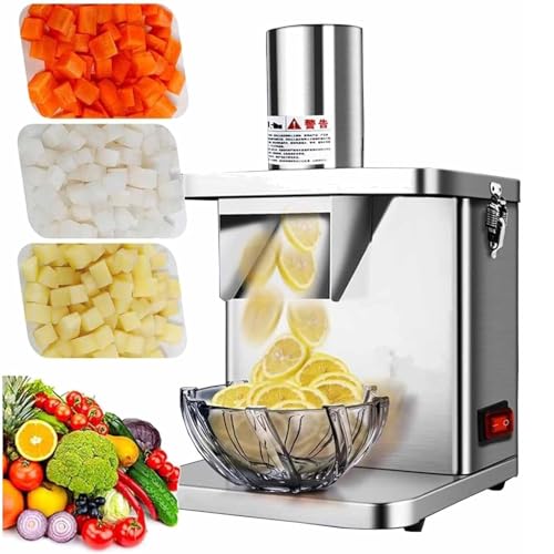 Cortador Eléctrico De Verduras, Picador De Frutas Con Dados De 6 8 10 12 15 Mm Para Zanahorias Patatas Cebollas Para Cocinas De Restaurantes Cortador Eléctrico De Verduras, Picador De Frutas Con Dados De 6 8 10 12 15 Mm Para Zanahorias Patatas Cebollas Para Cocinas De Restaurantes