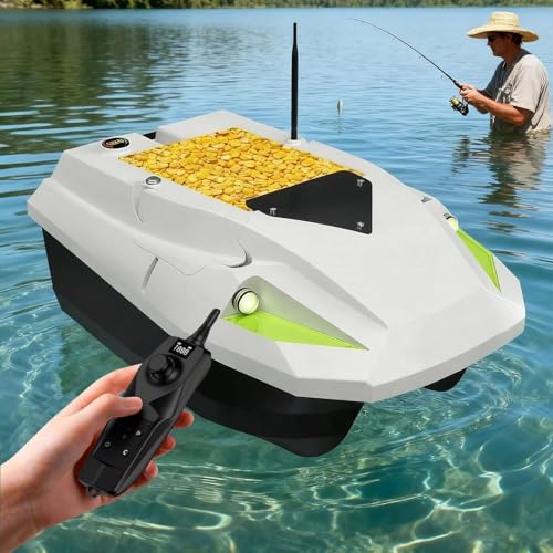 Bateau Amorceur Radiocommandé Intelligent avec Positionnement en 100 Points et Portée 500M