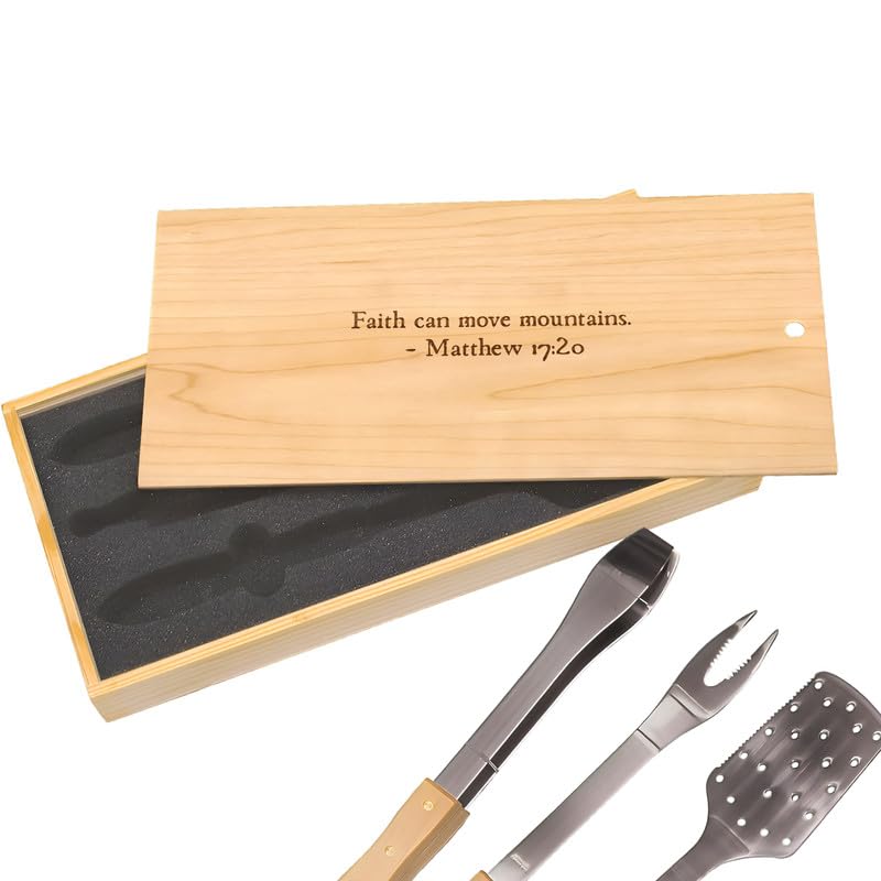 Set de BBQ en acero inoxidable con caja personalizada miniatura 1